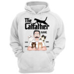 The Catfather Personalized Cat Lover TShirt Custom Name Gift