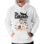 The Catfather Personalized Cat Lover TShirt Custom Name Gift