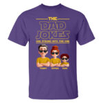 The Dad Jokes Are Strong With This One Family Cartoon Shirt