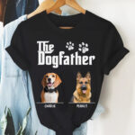The Dogfather Custom Dog Lover T Shirt Personalized Pet Gift Tee