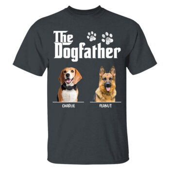 The Dogfather Custom Dog Lover T Shirt Personalized Pet Gift Tee