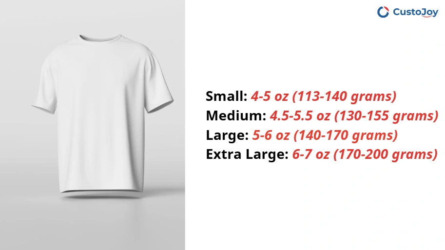 how much does a t shirt weigh