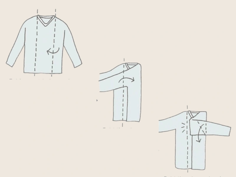 how to fold t shirts