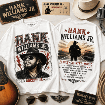 Hank Williams Jr. Family Country Music 3D Shirt for Hank Williams Jr. Lovers NNK