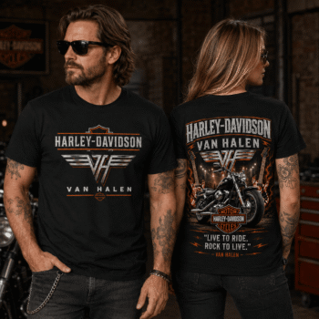 Harley-Davidson x Van Halen Live To Ride Rock To Live 3D Shirt NTH1