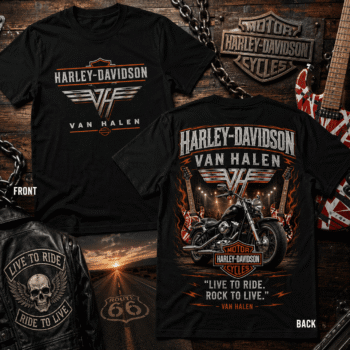 Harley-Davidson x Van Halen Live To Ride Rock To Live 3D Shirt NTH1