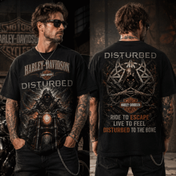 Disturbed x Harley-Davidson – Dark Rider Legacy 3D Shirt NTH1