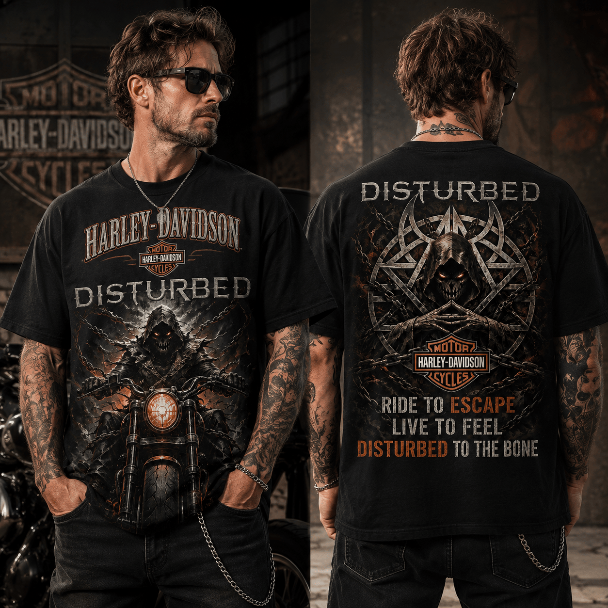 1787297526196.png Disturbed x Harley-Davidson – Dark Rider Legacy 3D Shirt NTH1