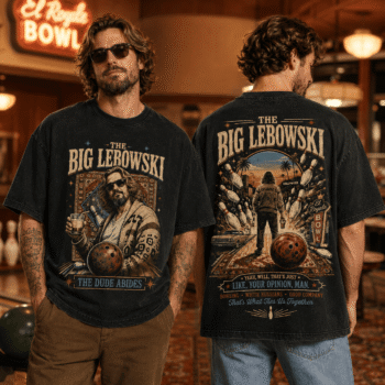 The Big Lebowski The Dude Abides Bowling 3D Shirt For Movie Fans NNK