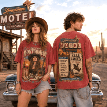 Lonesome Motel Ella Langley 3D Shirt For Country Music Fans NNK
