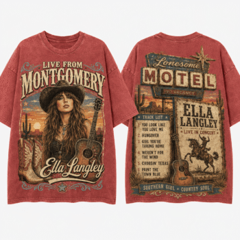 Lonesome Motel Ella Langley 3D Shirt For Country Music Fans NNK