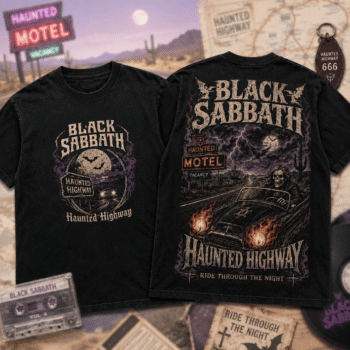 Black Sabbath Haunted Highway Vintage Rock 3D Shirt For Fans NNK