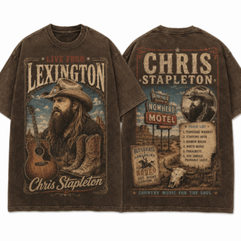 Vintage Lexington Western Live 3D Shirt for Chris Stapleton Fans NNK