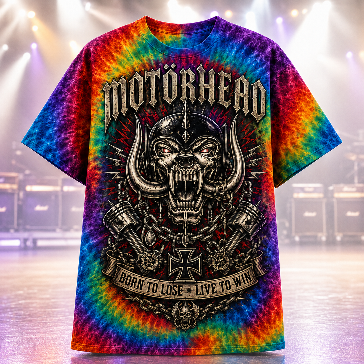 Motörhead Ace Of Spades Tie Dye 3D Shirt For Rock Fans NNK