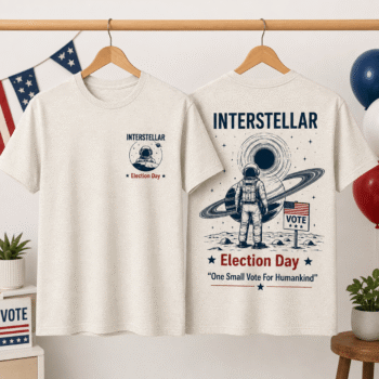 Space Explorer Election Day One Small Vote Graphic T-Shirt NTH1
