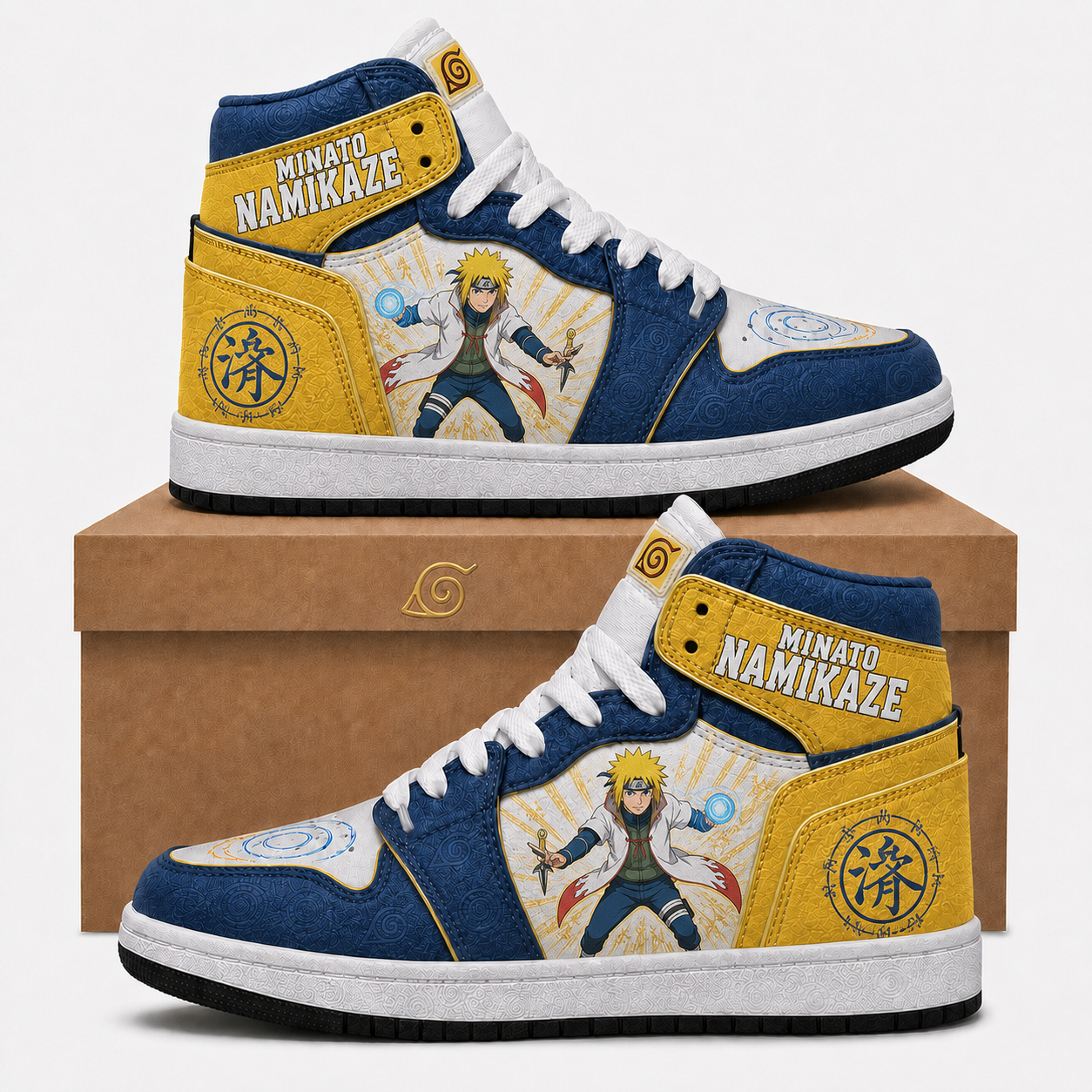 Uzumaki Naruto High Top Sneakers — Naruto Shippuden Inspired Fan Shoes