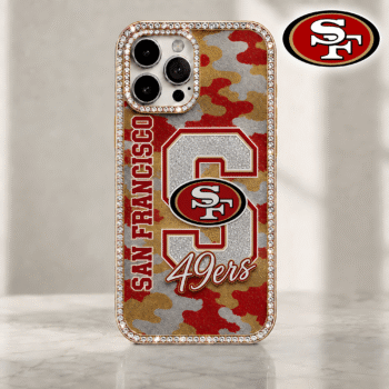 San Francisco 49ers | Premium NFL Team Camo Bling Luxury Phone Case NTH1