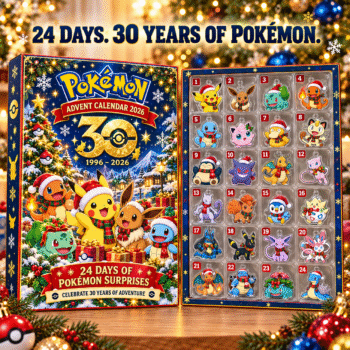 Christmas Advent Calendar 2026, 24 Days of PKM Surprises, 30th Anniversary Holiday Countdown, PKM Fan Gift