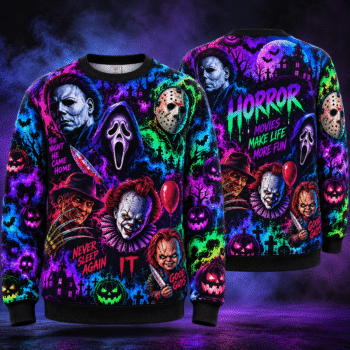 Halloween Horror AOP T-Shirt Sweatshirt Hoodie