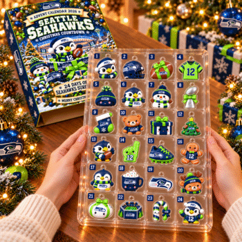 Seahawks Christmas Advent Calendar 2026, 24 Days Hawks Surprises, America Football Fan Advent Calendar, Holiday Gift for Hawks Fans
