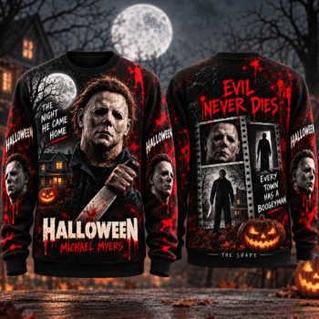 Halloween Michael Myers AOP T-Shirt Sweatshirt Hoodie