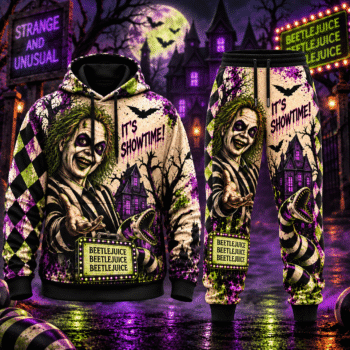 Halloween Beetlejuice AOP T-Shirt Sweatshirt Hoodie