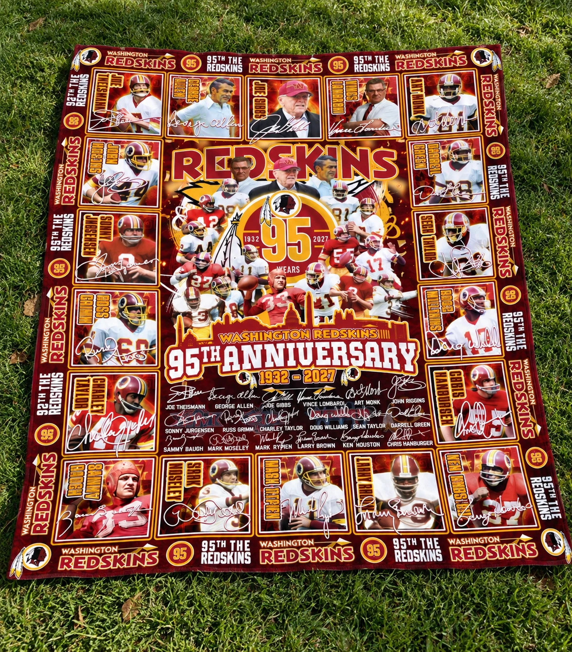 64e327c838596fd591518db2b5d372cd.webp Washington Redskins 95th Anniversary 1932-2027 Legends Signatures Blanket