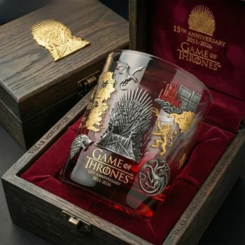 Game Of Thrones Iron Throne 15Th Anniversary Whiskey Glass - No Box