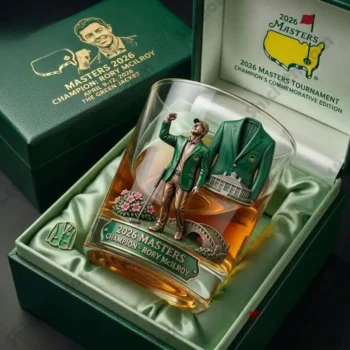 McIlroy 2026 Masters Golf Whiskey Glass [No box]