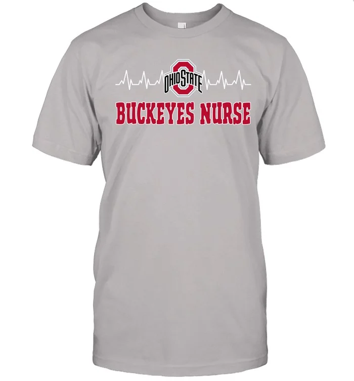 7f72bfa8 fd51 4803 ac95 d84fc923e3ed 5000 front ash.jpg Ohio State Buckeyes Nurse Heartbeat T-Shirt – Nurse Football Fan Tee