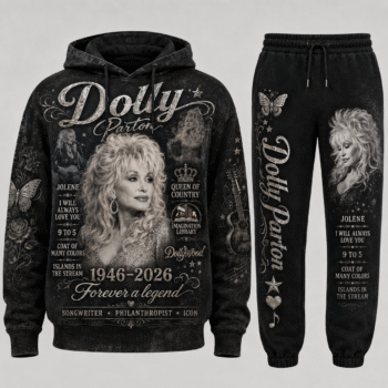 Country Music Legend Memorial Set — Hoodie & Sweatpants | Vintage Tribute Style
