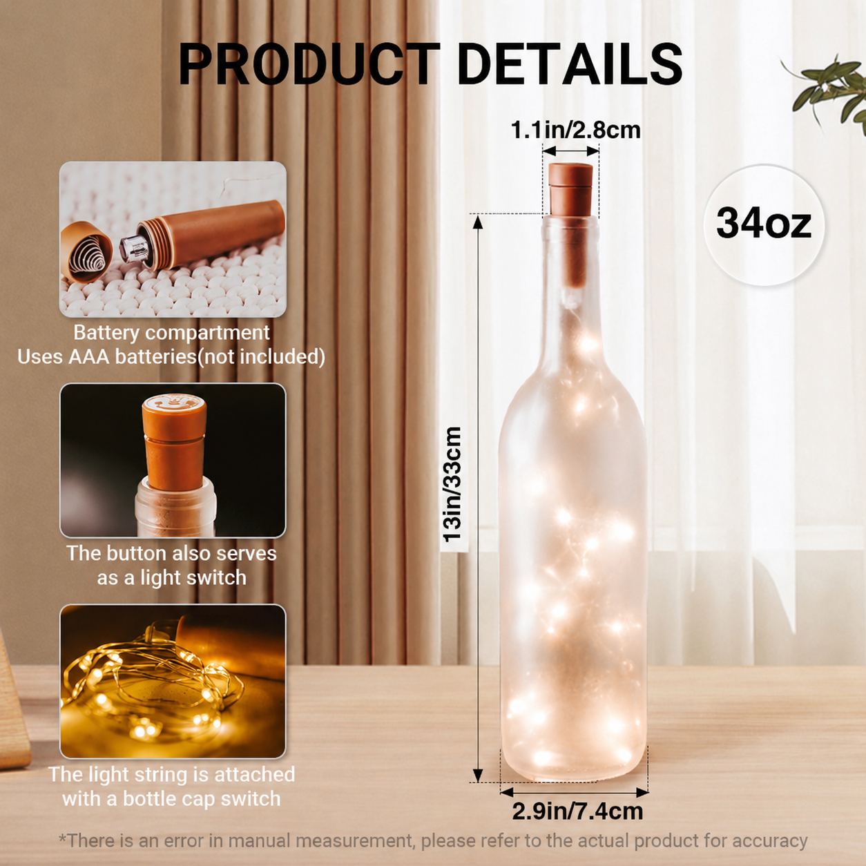 Elvis Presley Lighted Bottle Lamp, The King Rock N Roll Decor, Graceland LED Bottle Light, Elvis Fan Gift, Vintage Music Room Decor