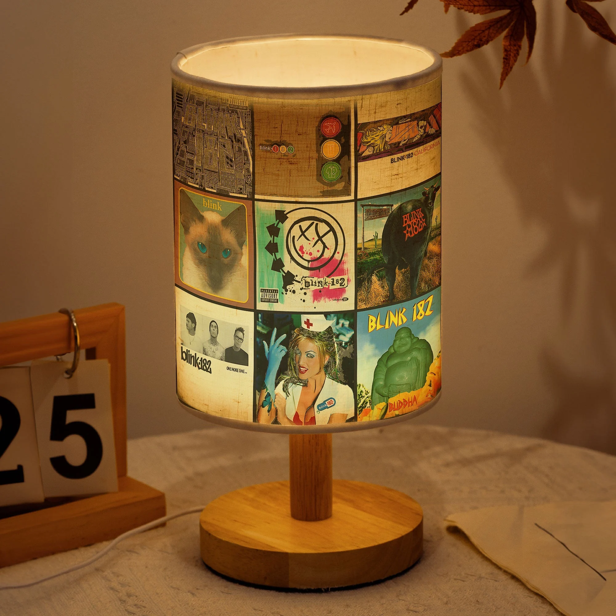 Blink-182 Fabric Lamp – Iconic Album Cover Table Light