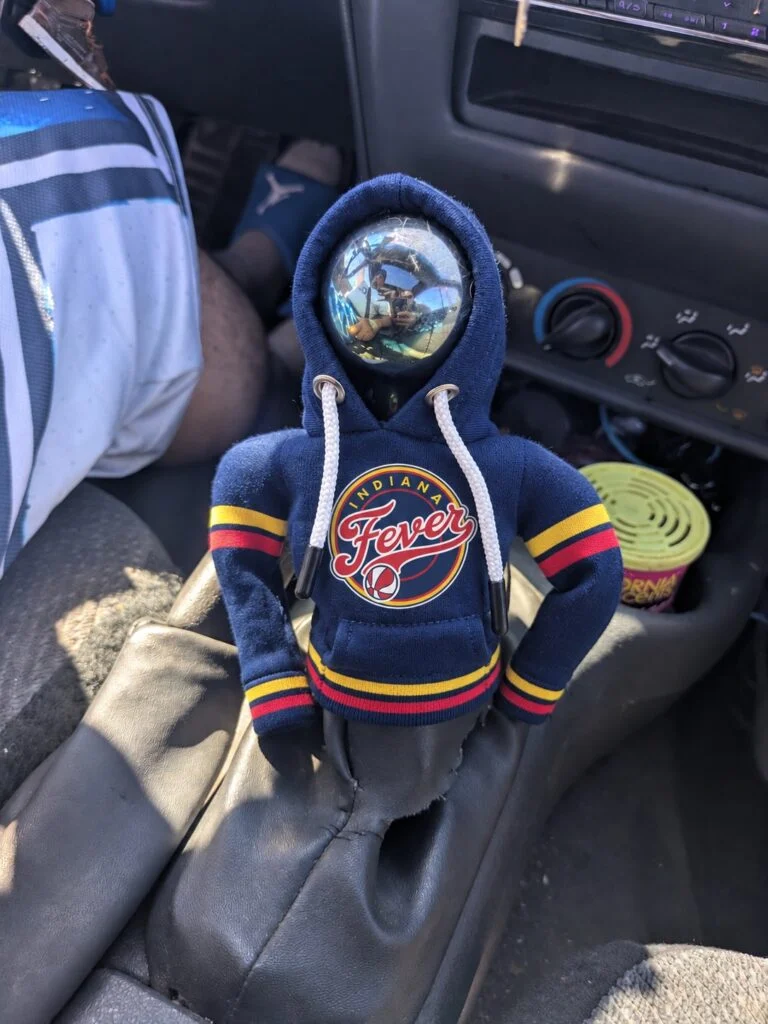 Indiana Fever hoodie shift knob cover