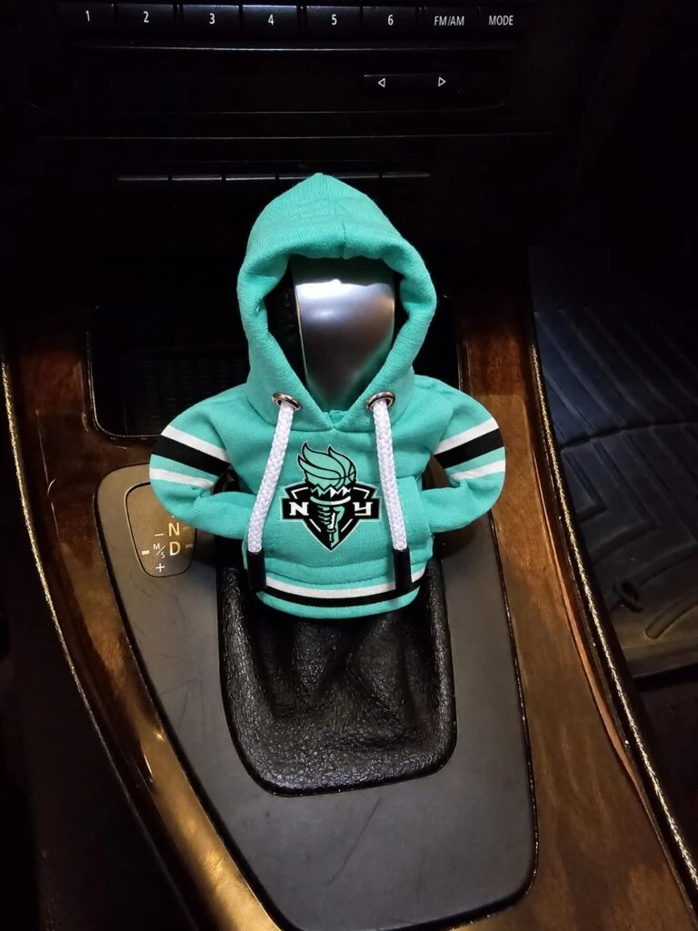 New York Liberty hoodie shift knob cover