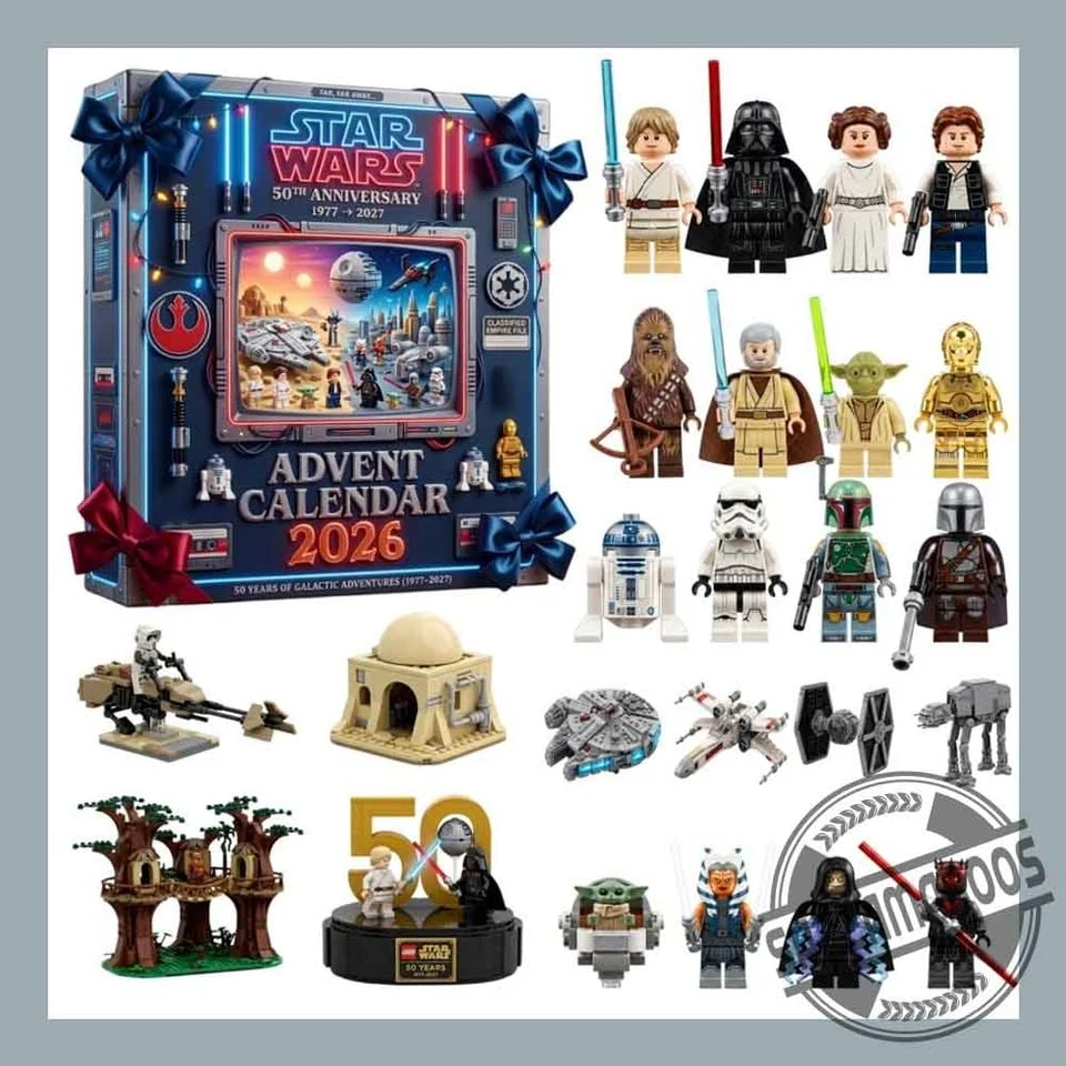 St.ar W.ars 50th Anniversary Building Blocks Advent Calendar 2026