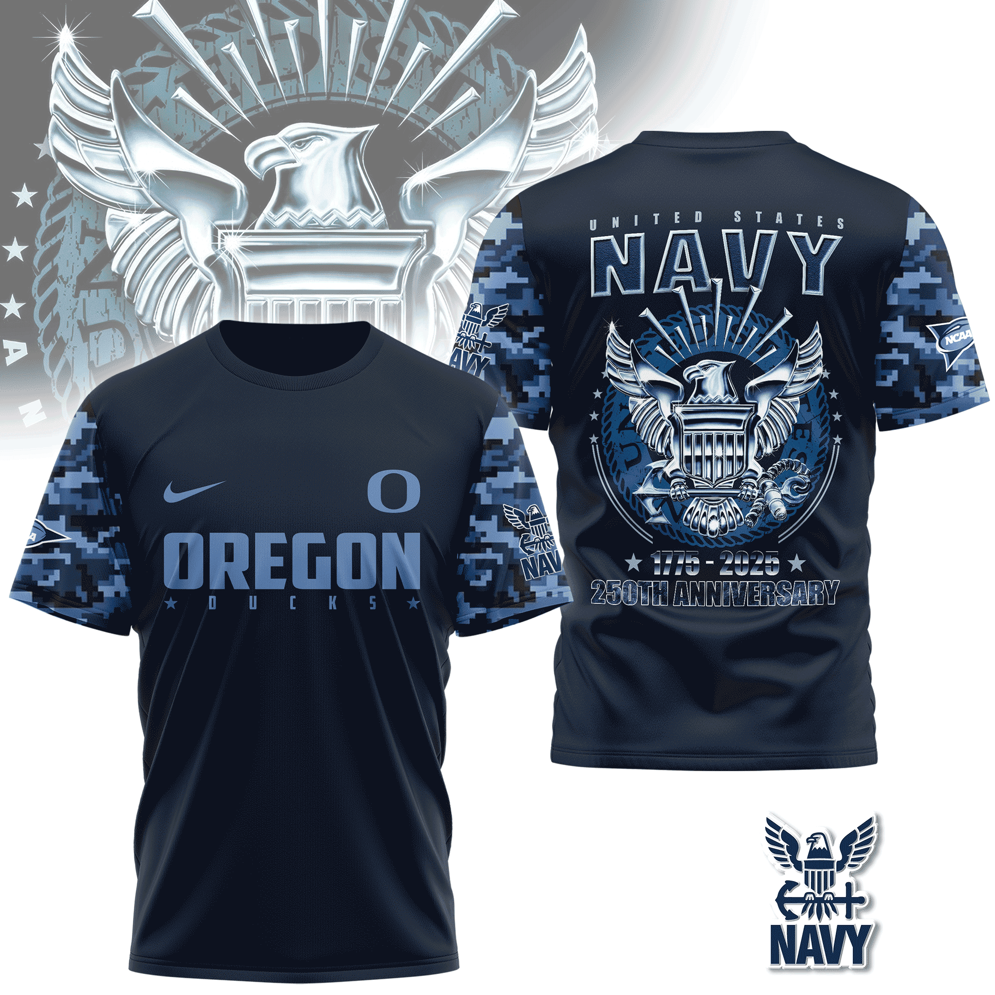 gexdmnruhaCdkmjzgiAdgnrygexdambqgaxdmmbxhezdanbxgCCtgnbzgxxdsoa.png Oregon Ducks | Premium NCAA Navy 250 Years 3D Shirt TD