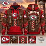 Kansas City Chiefs Western Heritage Hoodie, Cowboy Wild West Football Hoodie, Chiefs Nation Fan Gift
