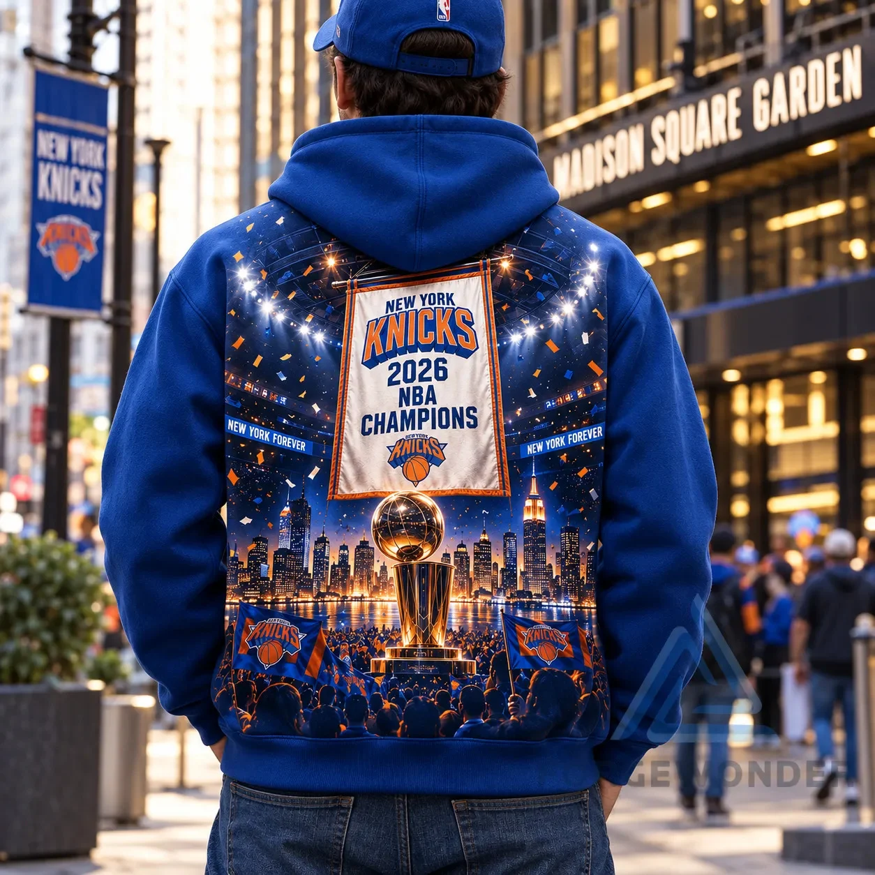 new york knicks 2026 nba champions championship banner night hoodie 3