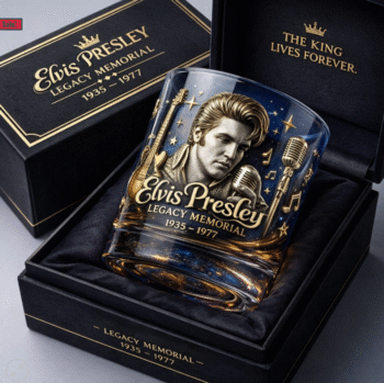 Elvis Presley Legacy Memorial 1935-1977 Whiskey Glass (No Box)