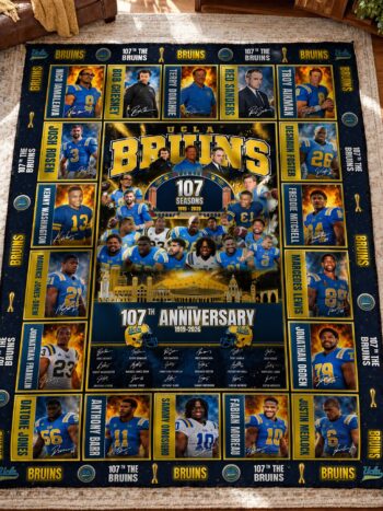 UCLA Bruins 107th Anniversary Legends & Legacy Quilt Blanket – 1919–2026