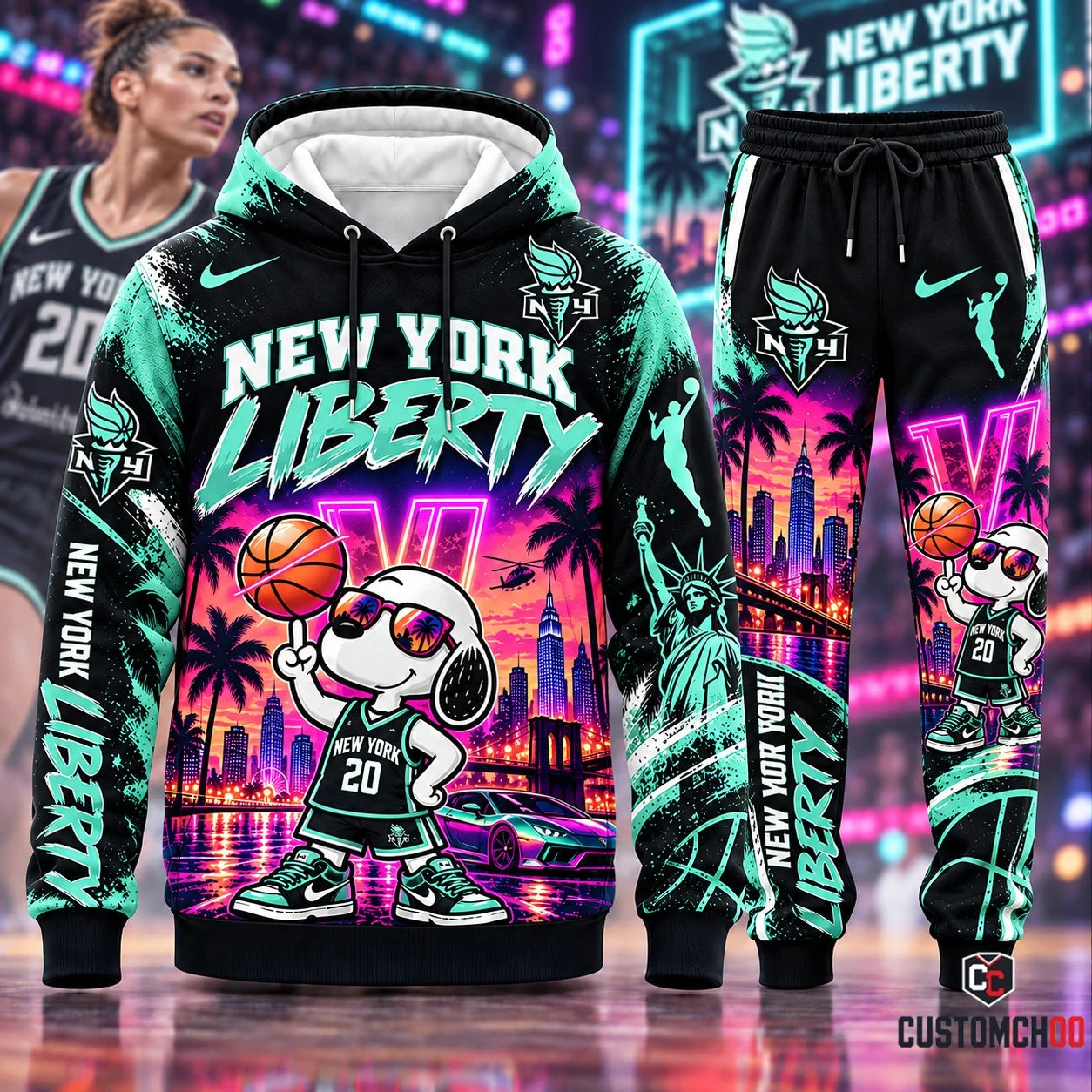 Beagle Dog x GTA VI - Women’s Basketball Fan Set — Hoodie & Sweatpants | All 15 Teams Available